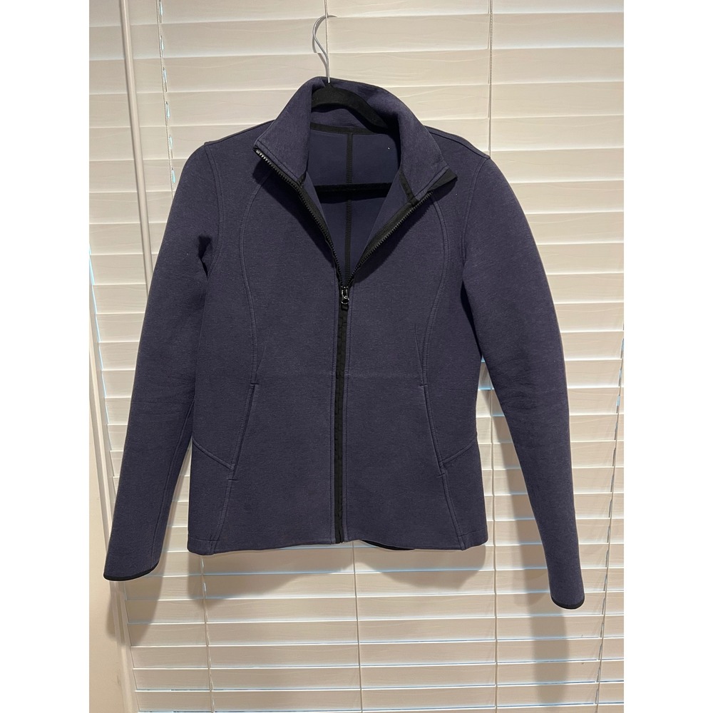 Lululemon Define Jacket Women's Size 8 Blue Full Zip‎ Athletic Fitted